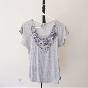 Floral Ribbon Statement Shirt